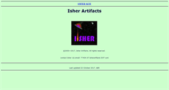 Desktop Screenshot of isherartifacts.com