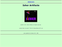 Tablet Screenshot of isherartifacts.com